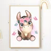 Niedliche Tiere 3er Set Bilder Elefant Giraffe Esel Produktbild-Vorschau 6