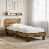 vidaXL Bedframe met hoofdeinde, gerecycled hout, 80 x 200 Productafbeelding-voorbeeld 2