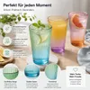 6 Trinkgläser Bunt Gläser Set Wassergläser Wasserglas Produktbild-Vorschau 3
