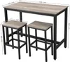 VASAGLE Bartisch Bartisch-Set, Esstisch(120 x 60 x 90 cm) Produktbild-Vorschau 7