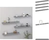 vidaXL Étagères murales 4 pcs. Gris 80x9x3 cm - Etagères Voir les images du produit 1