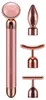 Gesichtsroller Set 4in1 24K Vergoldet 4 Massageköpfe Produktbild-Vorschau 1