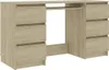 Scrivania Sonoma in rovere 140x50x77 cm in materiale ligneo Anteprima dell’immagine prodotto 13