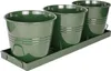 Kovový podnos se 3 květináči Mary's Garden Supplies, 52 cm, Náhled obrázku produktu 1