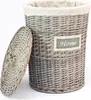 Wäschekorb "Home", Wäschesammler, Wäschepuff, Weide, grau, Produktbild-Vorschau 2