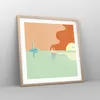 Gerahmtes Poster - Rahmen in heller Eiche - Sonne Produktbild-Vorschau 8