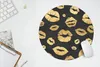 MuchoWow® Mauspad Mousepad Muster - Kuss - Gold - Schwarz Produktbild-Vorschau 5