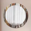 Ø80cm Spiegel - Glasrahmen mit Aufdruck - Wandspiegel Produktbild-Vorschau 1