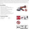 Einhell Professional Akku-Winkelschleifer AXXIO 18/125 Produktbild-Vorschau 23