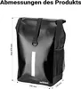 Wiltec Gepäckträgertasche schwarz, Fahrradtasche Produktbild-Vorschau 3