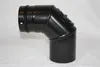 Pelletbogen 90° Ø80 mm mit Tür schwarz matt Produktbild-Vorschau 14
