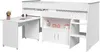 Lit combiné pour enfants avec détails blancs 90 x 200 cm – Voir les images du produit 4