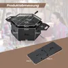 COSTWAY 2 v 1 velký gril na dřevěné uhlí s grilem otočným o Náhled obrázku produktu 3