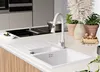 PRIMAGRAN Spülbecken Weiß 90x50cm, Granitspüle 1,5 Becken + Produktbild-Vorschau 3
