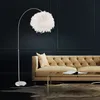 LED RGB Stehlampe, Feder Schirm, weiß, dimmbar, H 196 cm Produktbild-Vorschau 10