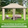Pavillon WASSERDICHTER Pavillon Pavillon 3x4m Seitenwände Produktbild-Vorschau 4