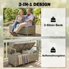 Outsunny Gartenbank Polyrattan 170L 2-Sitzer Sitzbank mit Produktbild-Vorschau 4