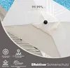 Sekey Sonnenschirm Balkon Gartenschirm Marktschirm  140×210 Produktbild-Vorschau 3