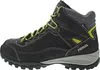 A side view of a black Meindl hiking boot with yellow laces and accents. Anteprima dell’immagine prodotto