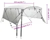 vidaXL 4-Bow Bimini-Top se síťovanými bočními panely Náhled obrázku produktu 8