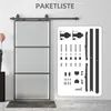 Kompletny zestaw drzwi przesuwnych HOMCOM z samozamykaczem, Podgląd zdjęcia produktu 7