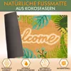 BRUBAKER 3D Fußmatte Welcome mit Blättern - 45x75 cm Kokos Produktbild-Vorschau 2