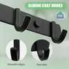 Hakenleiste - 4 Haken - 29 cm - Wandgarderobe - Rostfrei - Produktbild-Vorschau 3