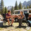 Chaise de camping pliante, légère, jusqu'à 120 kg, avec Voir les images du produit 6