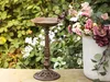 BELIANI Vogeltränke Braun Metall 53 cm Hoch Blumenform Produktbild-Vorschau 4