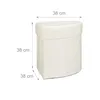 Relaxdays Hocker eckig, faltbarer Polsterhocker mit Produktbild-Vorschau 4
