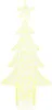 A lit-up Christmas tree decoration with a star on top. Podgląd zdjęcia produktu
