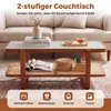 Table basse rectangulaire COSTWAY, table d'appoint pour Voir les images du produit 4