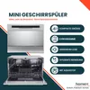homeX GST6AD-S Tischgeschirrspüler, Mini Geschirrspüler - 6 Produktbild-Vorschau 2