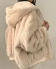 ASKSA Dámská zimní bunda Baggy Oboustranná parka s kapucí Náhled obrázku produktu 4