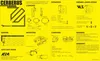 A yellow instruction manual for a product called 'CERBERUS MANUAL'. Podgląd zdjęcia produktu