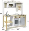 JOIEYOU Kinderkeuken, houten speelkeuken met fornuis, Productafbeelding-voorbeeld 2