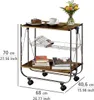 WENKO Küchen Wagen DINE Servier auf Rollen Küchen Trolley Produktbild-Vorschau 6