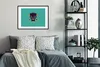 MuchoWow® Gerahmtes Poster Roboter - Gesicht - Antenne - Produktbild-Vorschau 2
