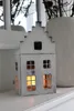 Laterne MAISON weiß shabby chic Metallhaus zum Beleuchten Produktbild-Vorschau 4