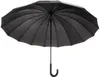 Happy Rain Golf Langer Schwarzer Regenschirm Produktbild-Vorschau 3