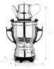 BEEM TEA-CLASSIC samovar 3L in acciaio inox grande Anteprima dell’immagine prodotto 3