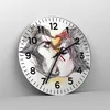 Wanduhr - Rund - Glasuhr - Paar Küssen Abstraktion - Produktbild-Vorschau 4