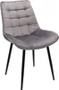 Stuhl MISTY, grau, Samt, gesteppte Sitzfläche, Höhe 83 cm, Produktbild-Vorschau 6