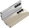 Two folded smartphones, one silver and one gold, are shown from a diagonal angle against a white background. The phones are cases for a Samsung Galaxy Z Fold. Produktbild-Vorschau