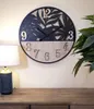 Mauro Ferretti Wanduhr Palme Ø 60x2,5 cm schwarz braun Produktbild-Vorschau 5