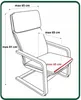 Sesselbezug Stretch - Husse für Schwingsessel - Grün - Samt Produktbild-Vorschau 4
