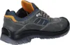 A side view of a single safety shoe against a white background. Produktbild-Vorschau