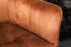 Design Stuhl LOFT kupferbraun Samt drehbar Metallgestell Produktbild-Vorschau 6