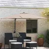 vidaXL Zahradní slunečník Taupe 248,5 x 247,5 x 160 cm Náhled obrázku produktu 2