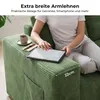 Cord Modulsofa mit Tiefsitz, frei kombinierbares Ecksofa Produktbild-Vorschau 3